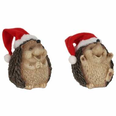 X egels kerstmuts beeldjes/kerstbeeldjes bij