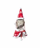 Kerst cape kerstmuts hond