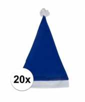 X blauwe voordelige kerstmuts volwassenen 10130469