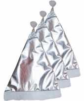 X glimmende kerstmutsen zilver volwassenen 10175740