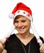 X stuks kerstmutsen vlechtjes lichtjes 10254151