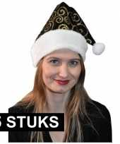 X zwart gouden kerstmutsen 10171534