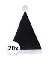 X zwarte voordelige kerstmuts volwassenen 10130473